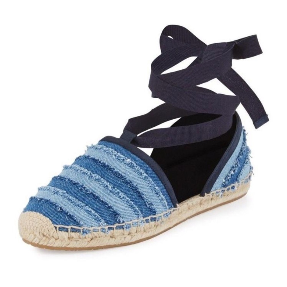 Size 7 Jimmy Choo denim espadrilles
